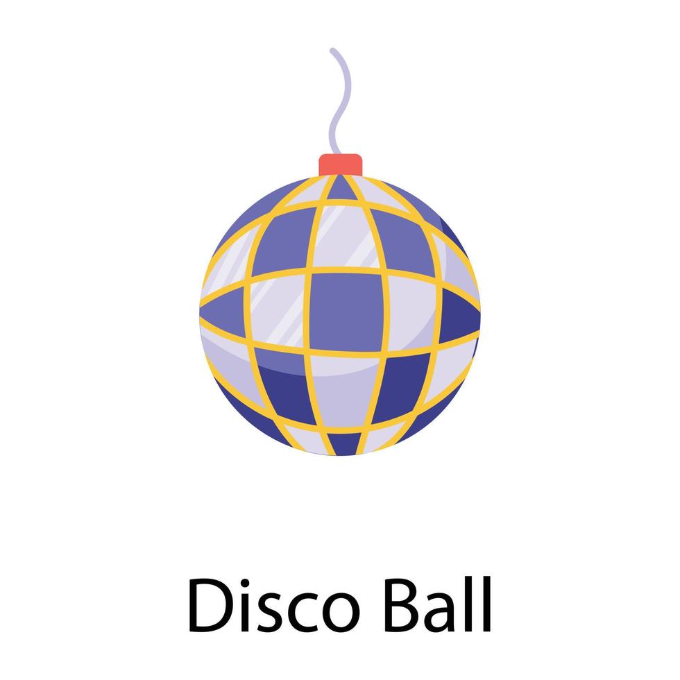 boule disco tendance vecteur