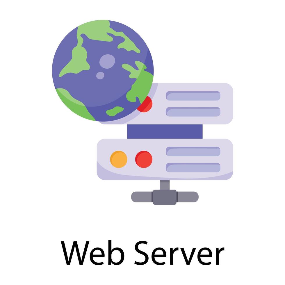 serveur web tendance vecteur