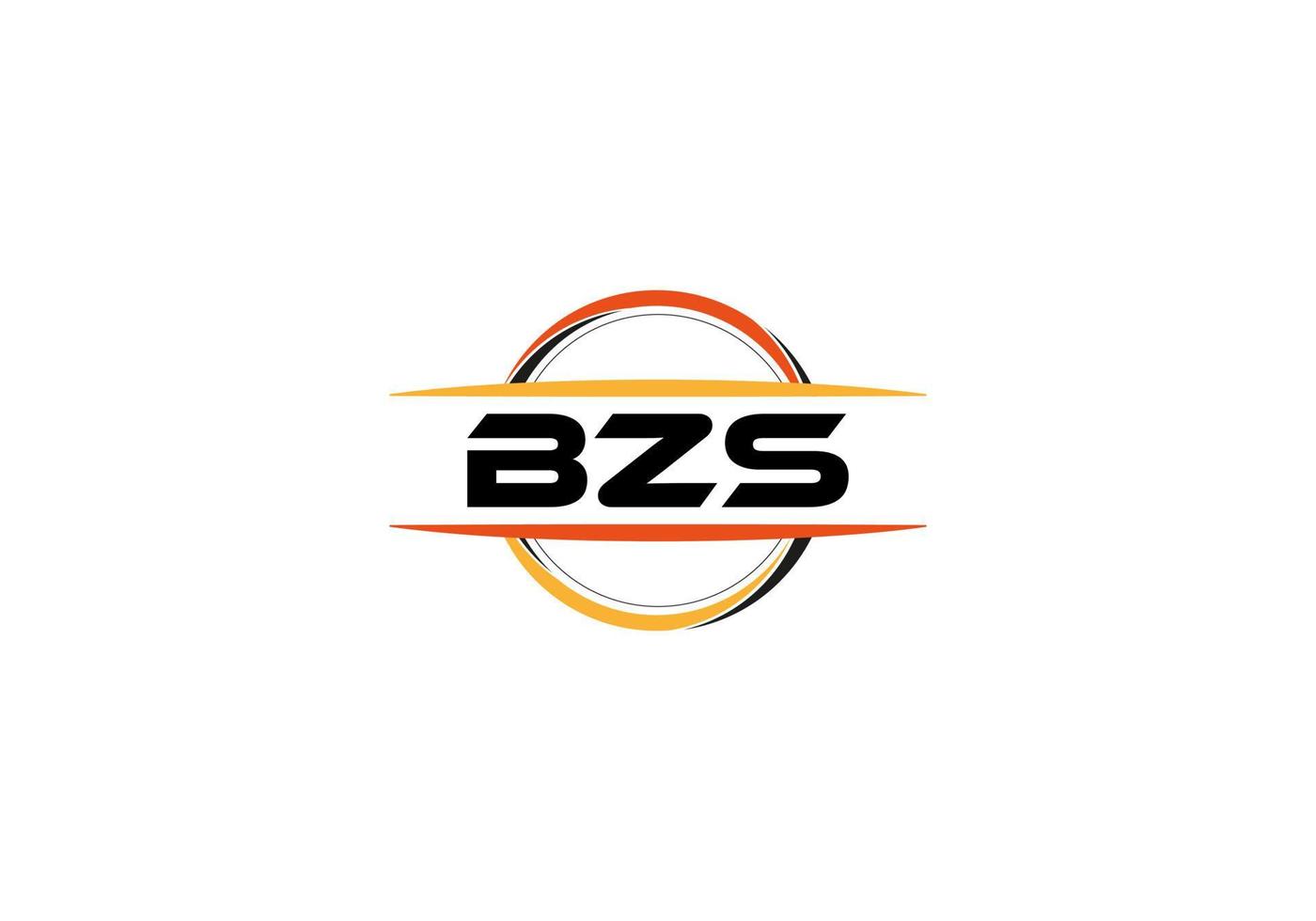 bzs lettre redevance mandala forme logo. logo d'art de brosse bzs. logo bzs pour une entreprise, une entreprise et un usage commercial. vecteur