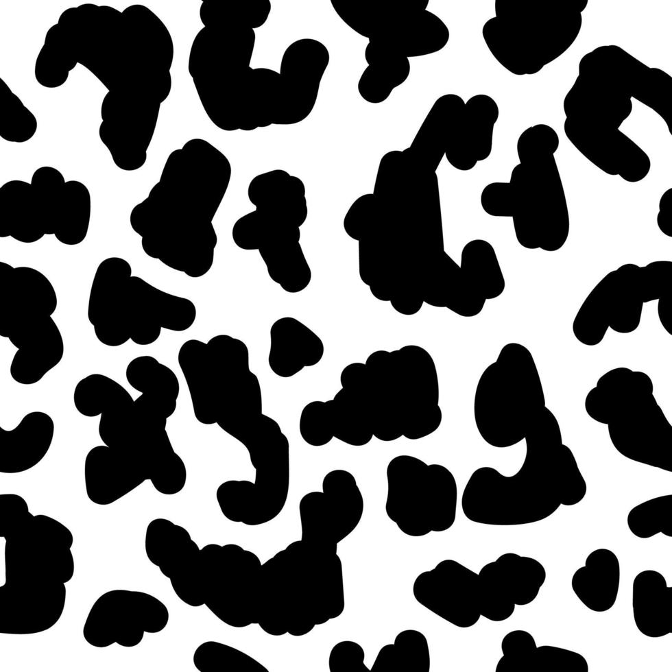 imprimé léopard avec motif sans couture de taches et de points vecteur