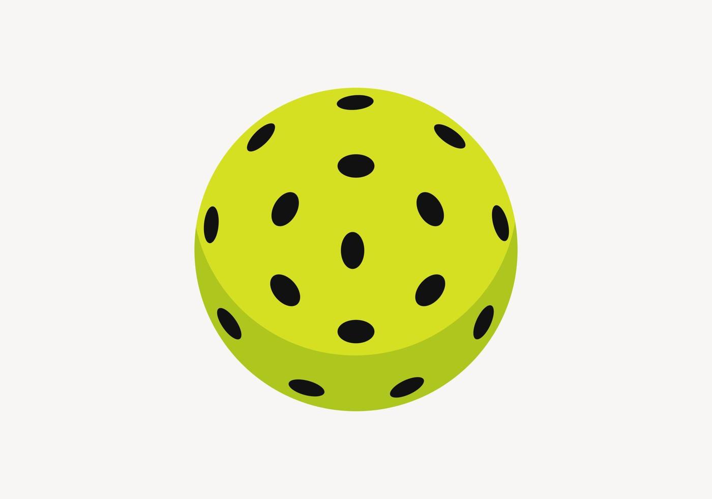 concept d'icône de pickleball avec symbole de pickleball en mouvement. modèle de vecteur de logo de boule de cornichon