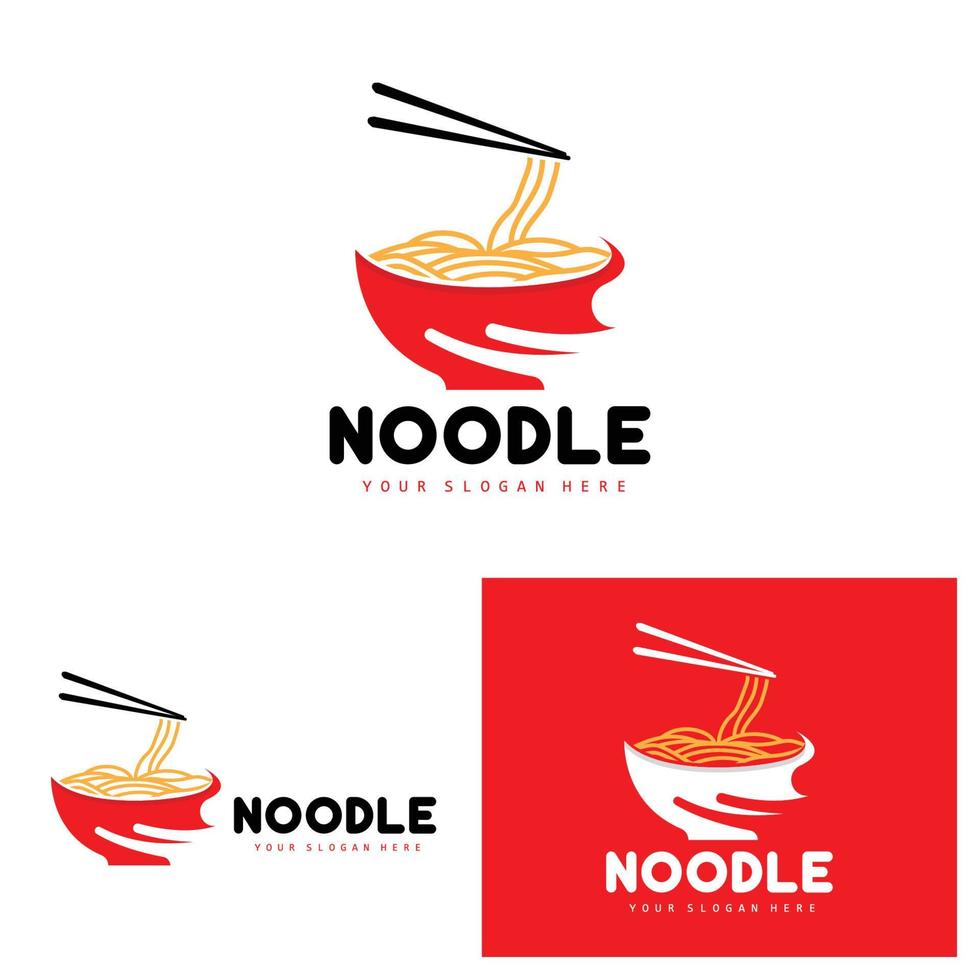 logo de nouilles, vecteur de ramen, cuisine chinoise, conception de marque de restauration rapide, marque de produit, café, logo d'entreprise