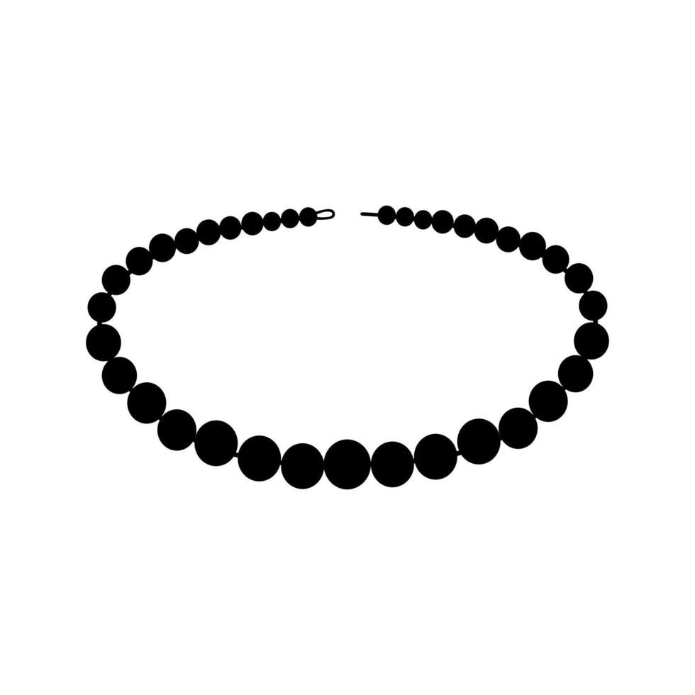 vecteur d'icône de perle. signe d'illustration de collier. symbole de bijou. logo de gemme.