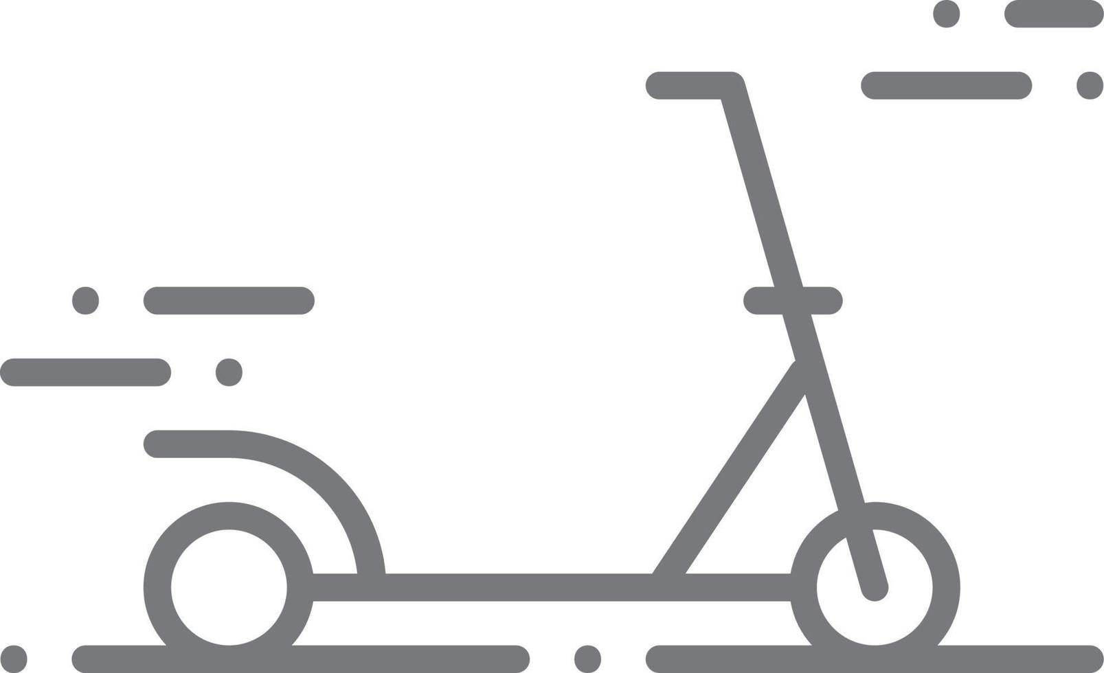 icône de transport scooter icônes de personnes avec style de contour noir. véhicule, symbole, transport, ligne, contour, voyage, automobile, modifiable, pictogramme, isolé, plat. illustration vectorielle vecteur