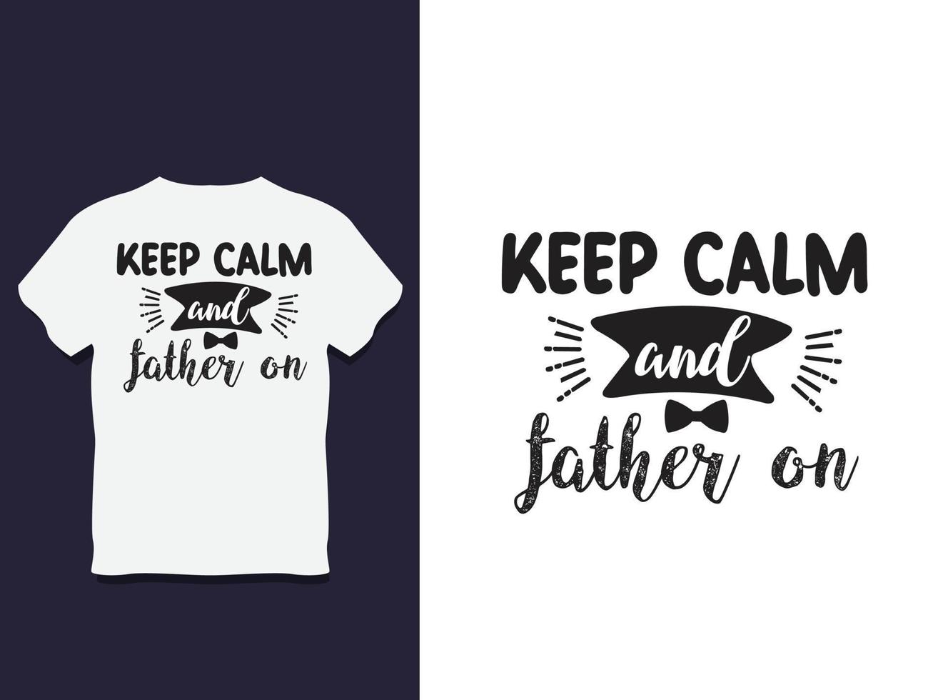 conception de t shirt typographie fête des pères avec vecteur