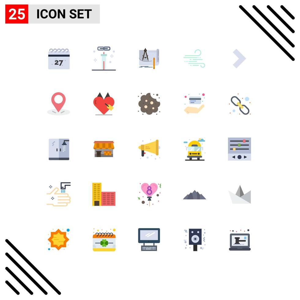 25 icônes créatives signes et symboles modernes des éléments de conception vectoriels modifiables de papier coup plan météo printemps vecteur