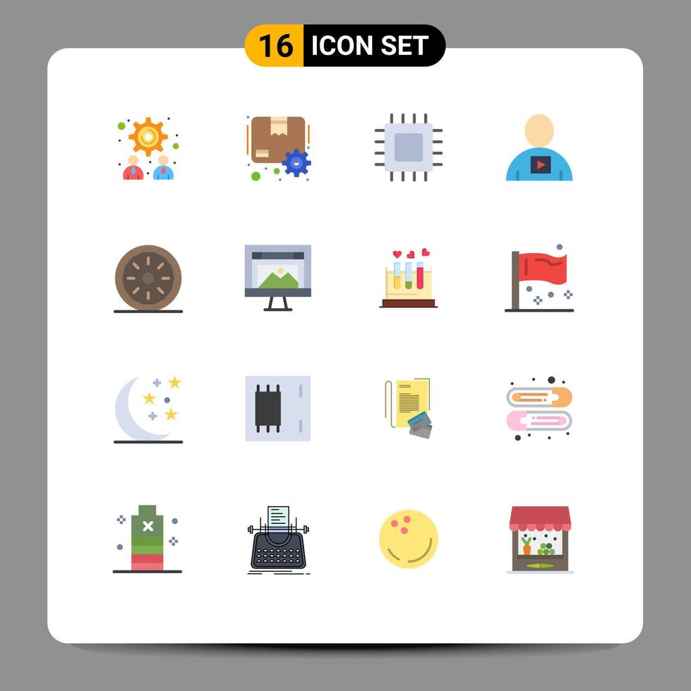 pack d'icônes vectorielles stock de 16 signes et symboles de ligne pour les ordinateurs de lecture de boulangerie pack modifiable d'avatar humain d'éléments de conception de vecteur créatif