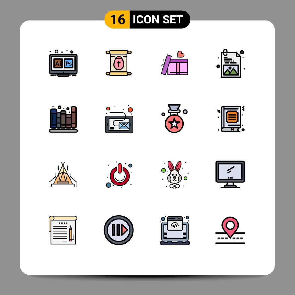 pack d'icônes vectorielles stock de 16 signes et symboles de ligne pour l'éducation retour à l'école développement d'images de pâques éléments de conception vectoriels créatifs modifiables vecteur