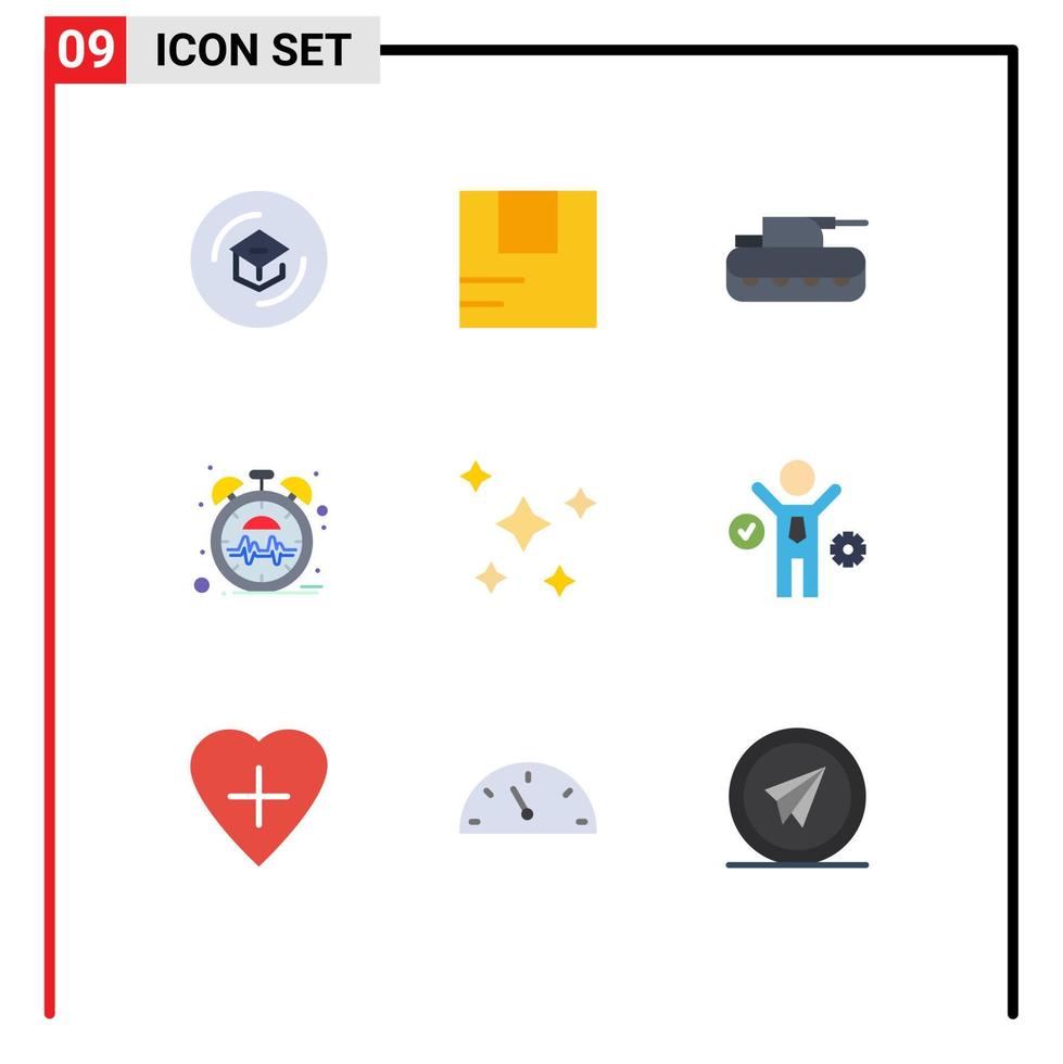 pack d'icônes vectorielles stock de 9 signes et symboles de ligne pour les éléments de conception vectoriels modifiables du réservoir cardiaque de transport d'impulsions de la nature vecteur