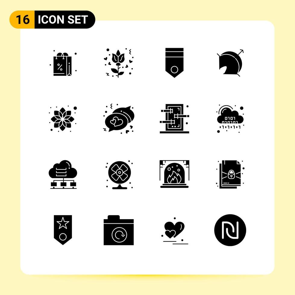 ensemble de 16 symboles d'icônes d'interface utilisateur modernes signes pour la beauté point badge cible tir à l'arc éléments de conception vectoriels modifiables vecteur