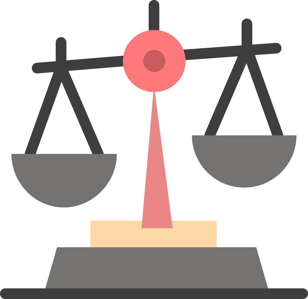 gdpr justice loi équilibre plat couleur icône vecteur icône modèle de bannière