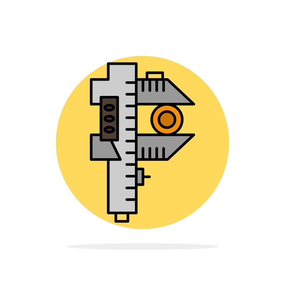 mesurer la précision mesurer l'icône de couleur plate de fond de petit cercle abstrait minuscule vecteur