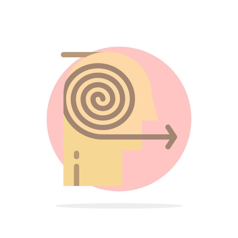 concentrer les solutions business effort focus focus abstrait cercle fond plat couleur icône vecteur