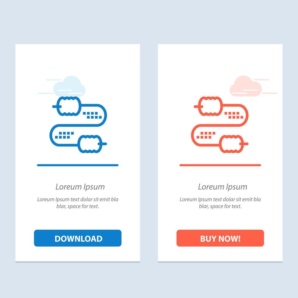 condensateurs de joint de fil de câble bleu et rouge téléchargez et achetez maintenant le modèle de carte de widget web vecteur