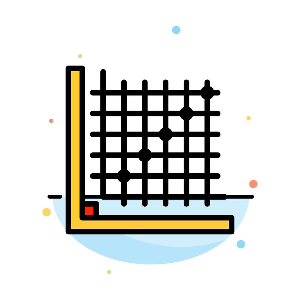 correction des couleurs modifier la grille de formulaire abstrait modèle d'icône de couleur plate vecteur