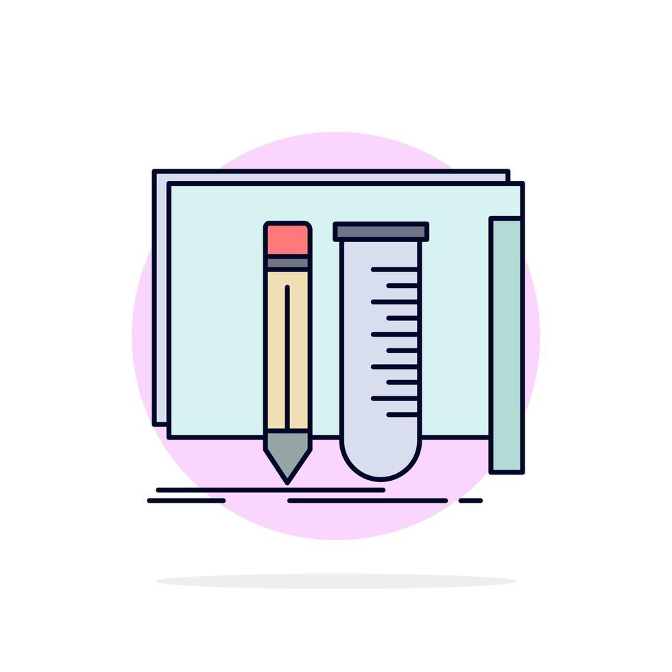 construire des équipements fab lab outils plat couleur icône vecteur