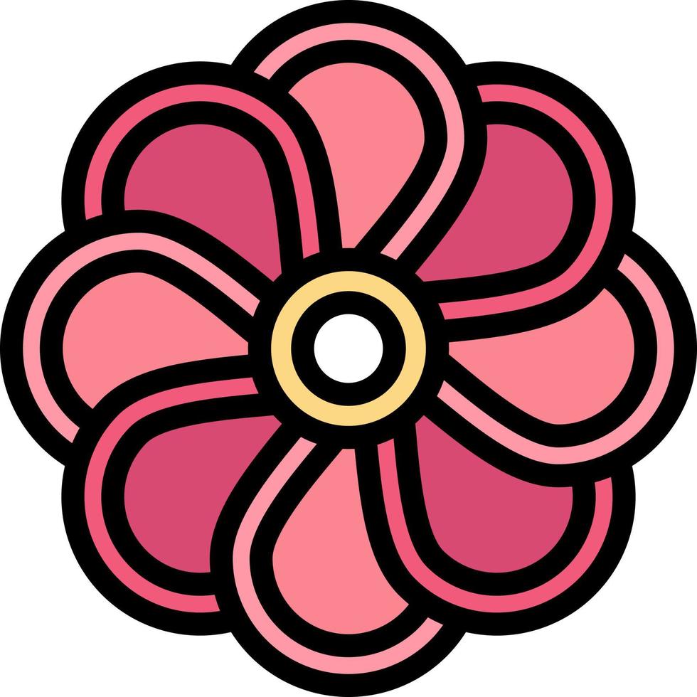 fleur nature plante printemps plat couleur icône vecteur icône modèle de bannière