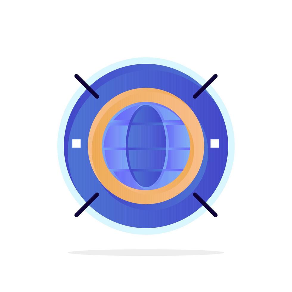 internet web world computing abstrait cercle fond plat couleur icône vecteur