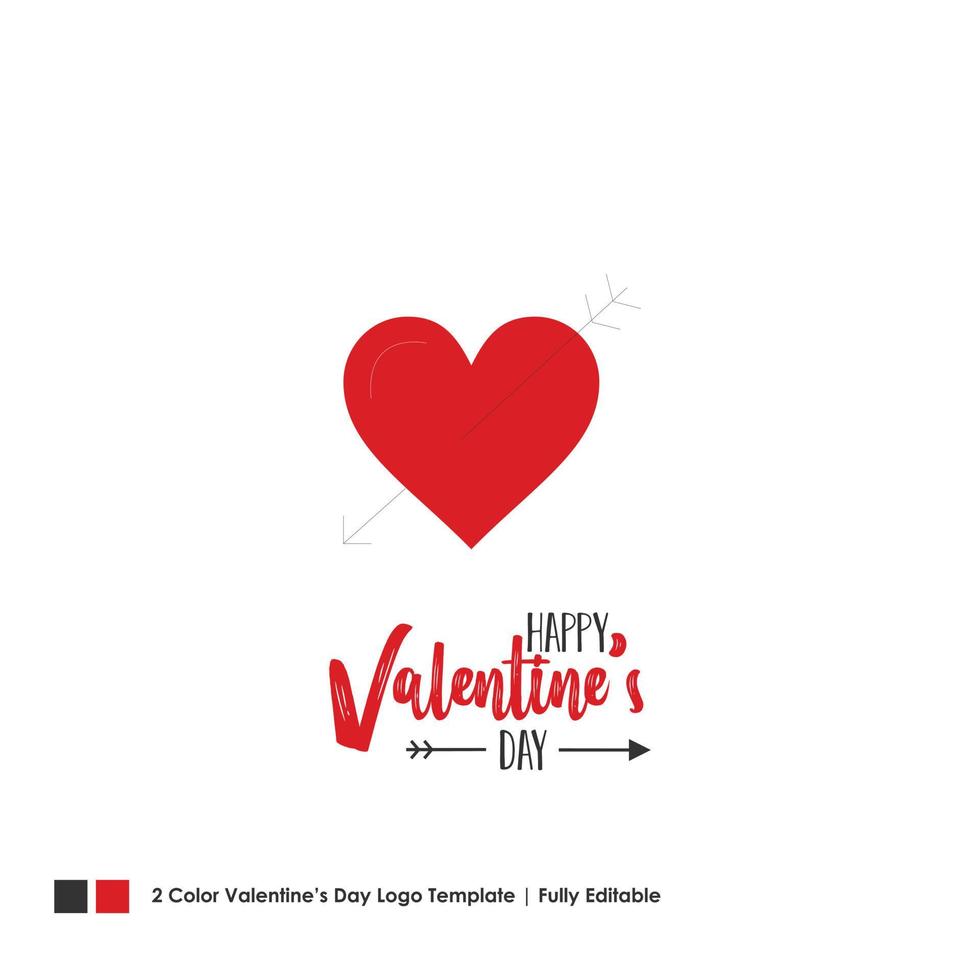 fond de lettrage de vecteur de carte happy valentines day