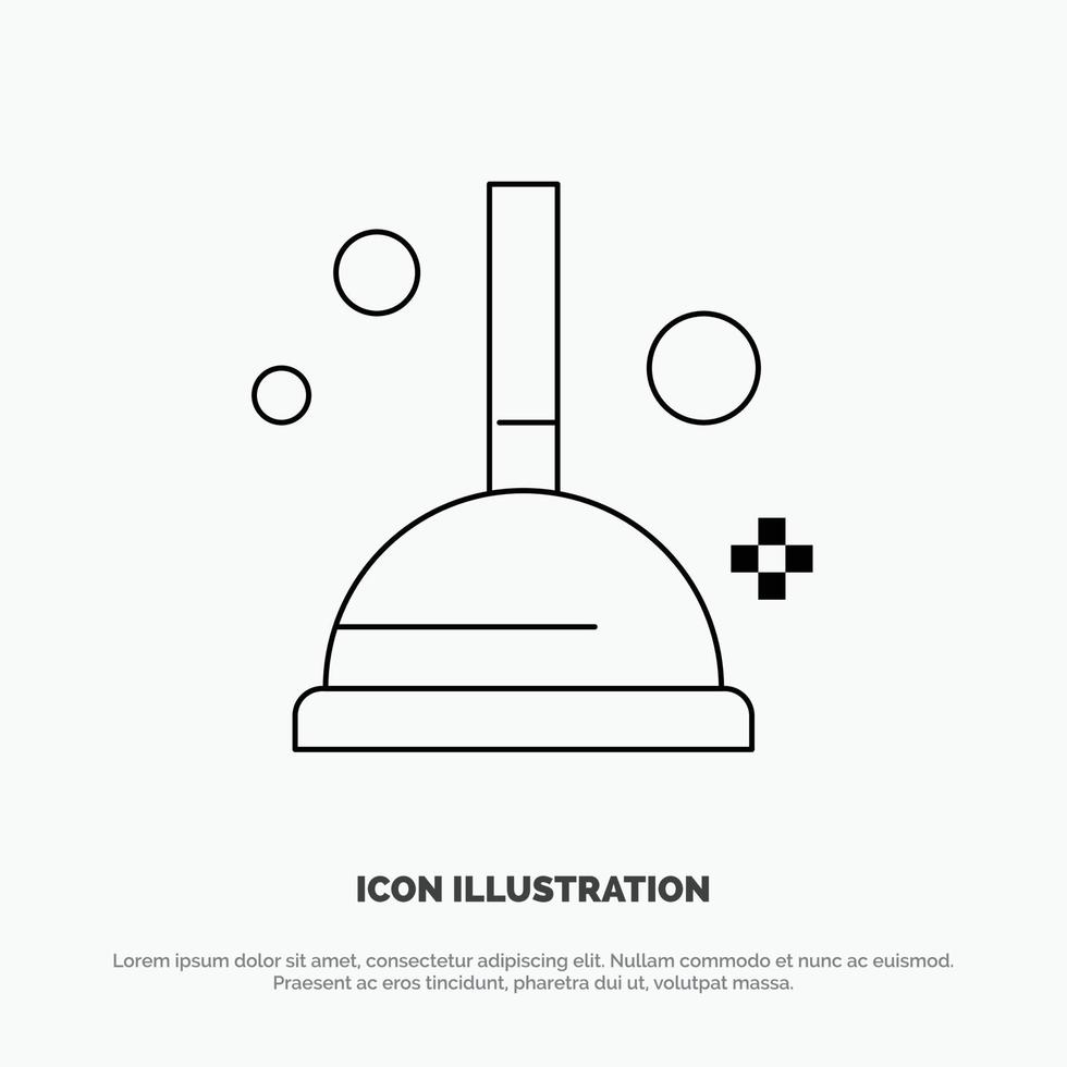vecteur d'icône de ligne de piston d'amélioration de nettoyage