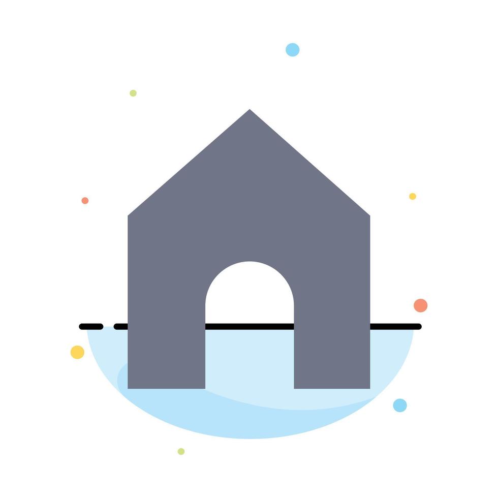 modèle d'icône de couleur plate abstraite de l'interface instagram à la maison vecteur