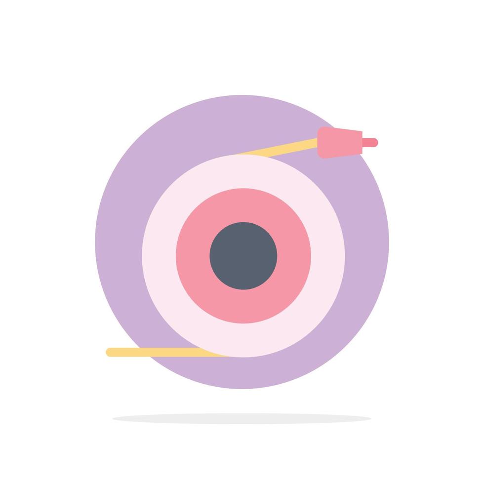 icône de couleur plate de fond de cercle abstrait d'eau de tuyau d'écoulement incurvé vecteur