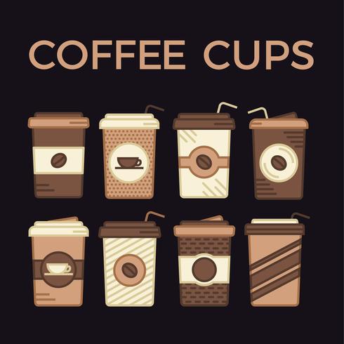 Vecteur de tasses à café