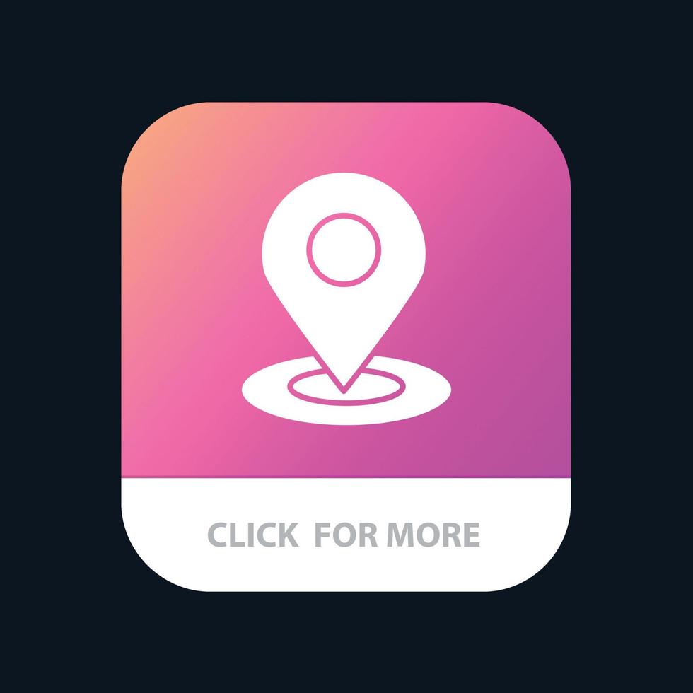 parcourir la carte navigation emplacement conception d'icône d'application mobile vecteur