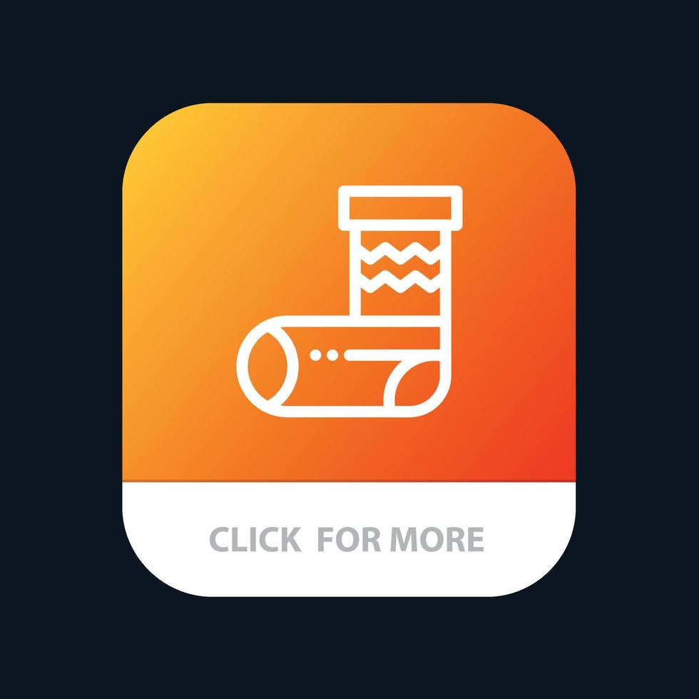 célébration noël festivité cadeau bouton application mobile version ligne android et ios vecteur
