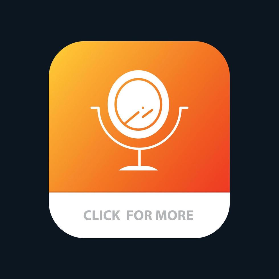 conception d'icône d'application mobile de mode miroir vecteur