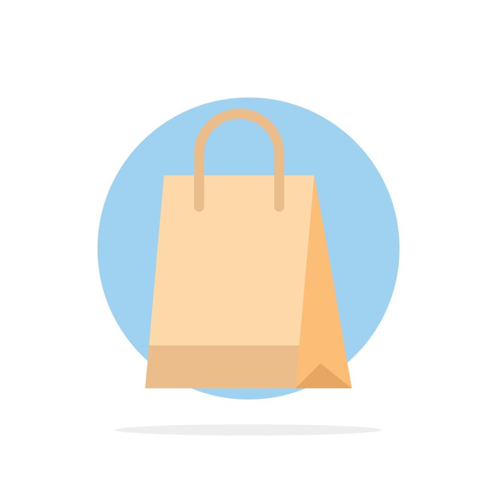 sac sac à main shopping acheter abstrait cercle fond plat couleur icône vecteur