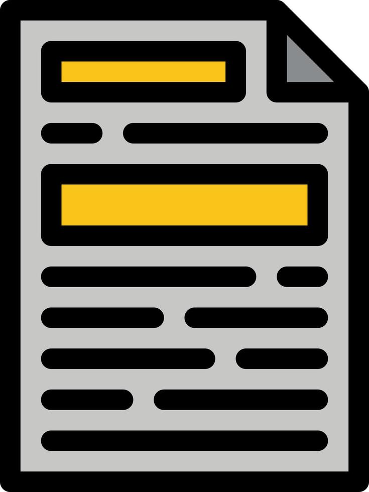 modèle de bannière d'icône de vecteur d'icône de couleur plate de conception de document de fichier