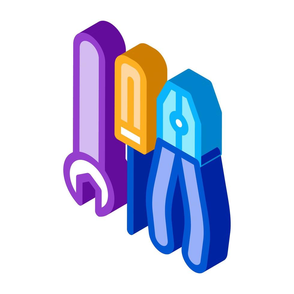 outil de réparation icône isométrique illustration vectorielle vecteur