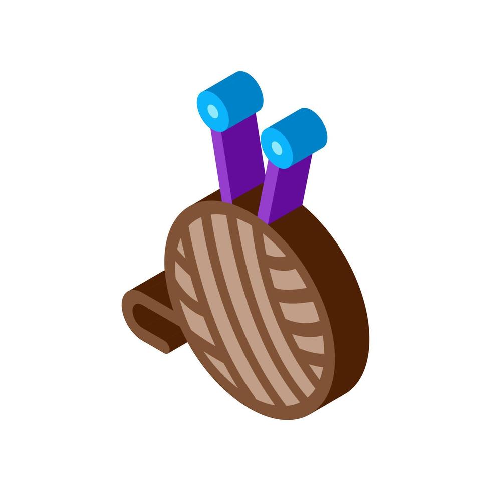 pelote de fil icône isométrique illustration vectorielle vecteur
