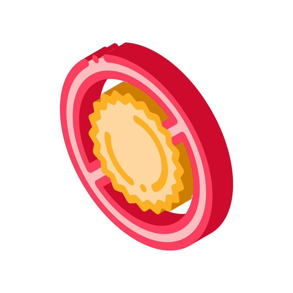 signe contre l'illustration vectorielle de l'icône isométrique du soleil vecteur