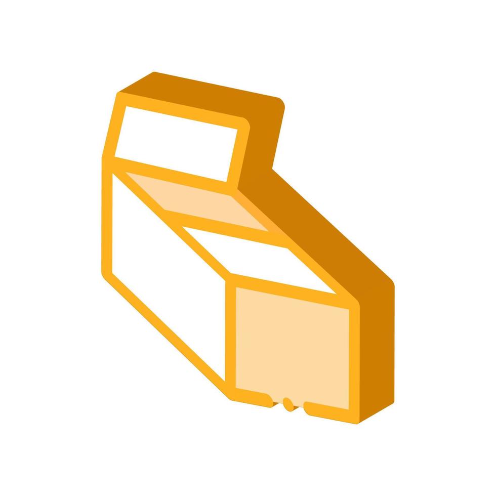 icône isométrique d'emballage de boîte de transport en carton vecteur