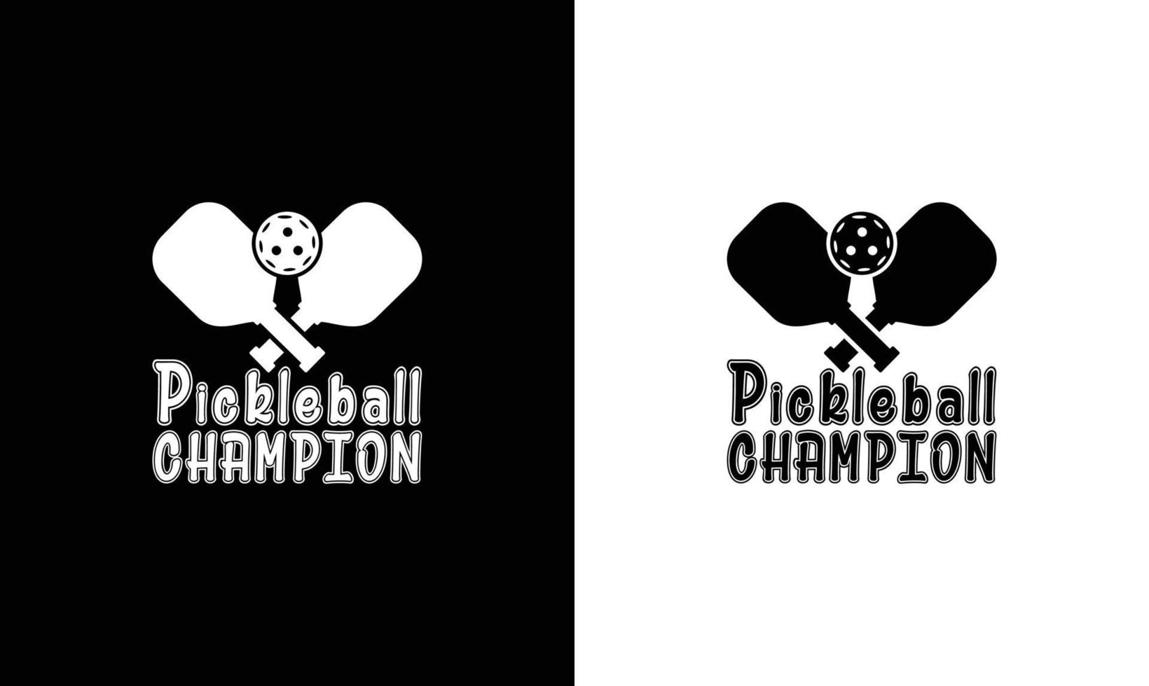 conception de t-shirt de citation de pickleball, typographie vecteur