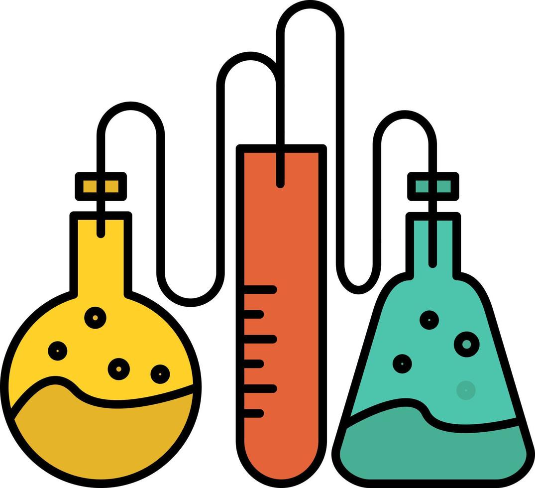 dope chimique laboratoire science plat couleur icône vecteur icône modèle de bannière
