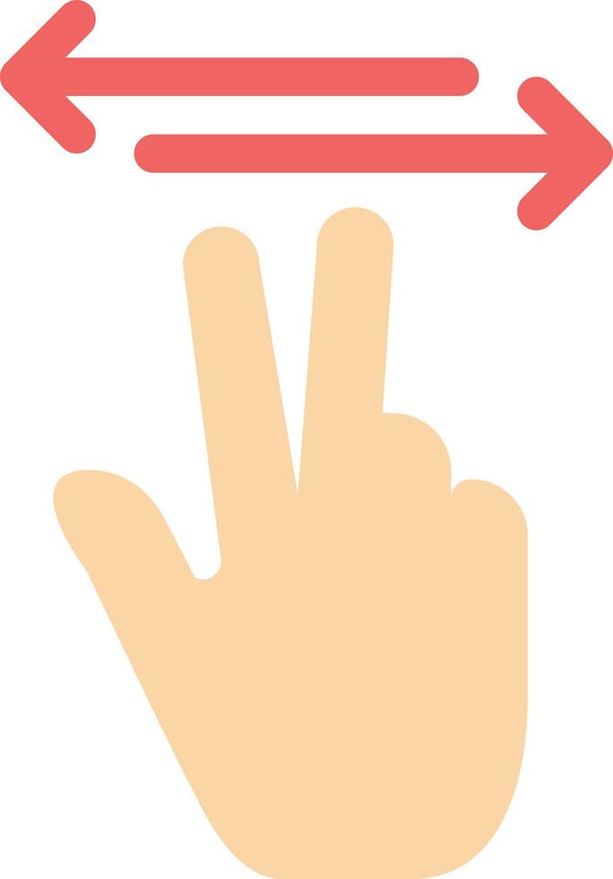 gestes main mobile toucher plat couleur icône vecteur icône modèle de bannière