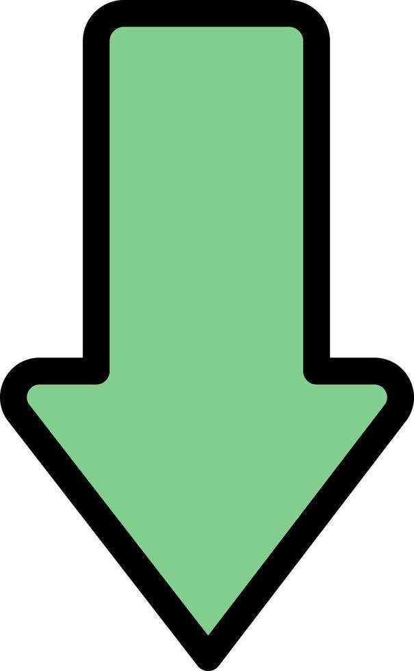 flèche flèches vers le bas télécharger le modèle de bannière d'icône de vecteur d'icône de couleur plate