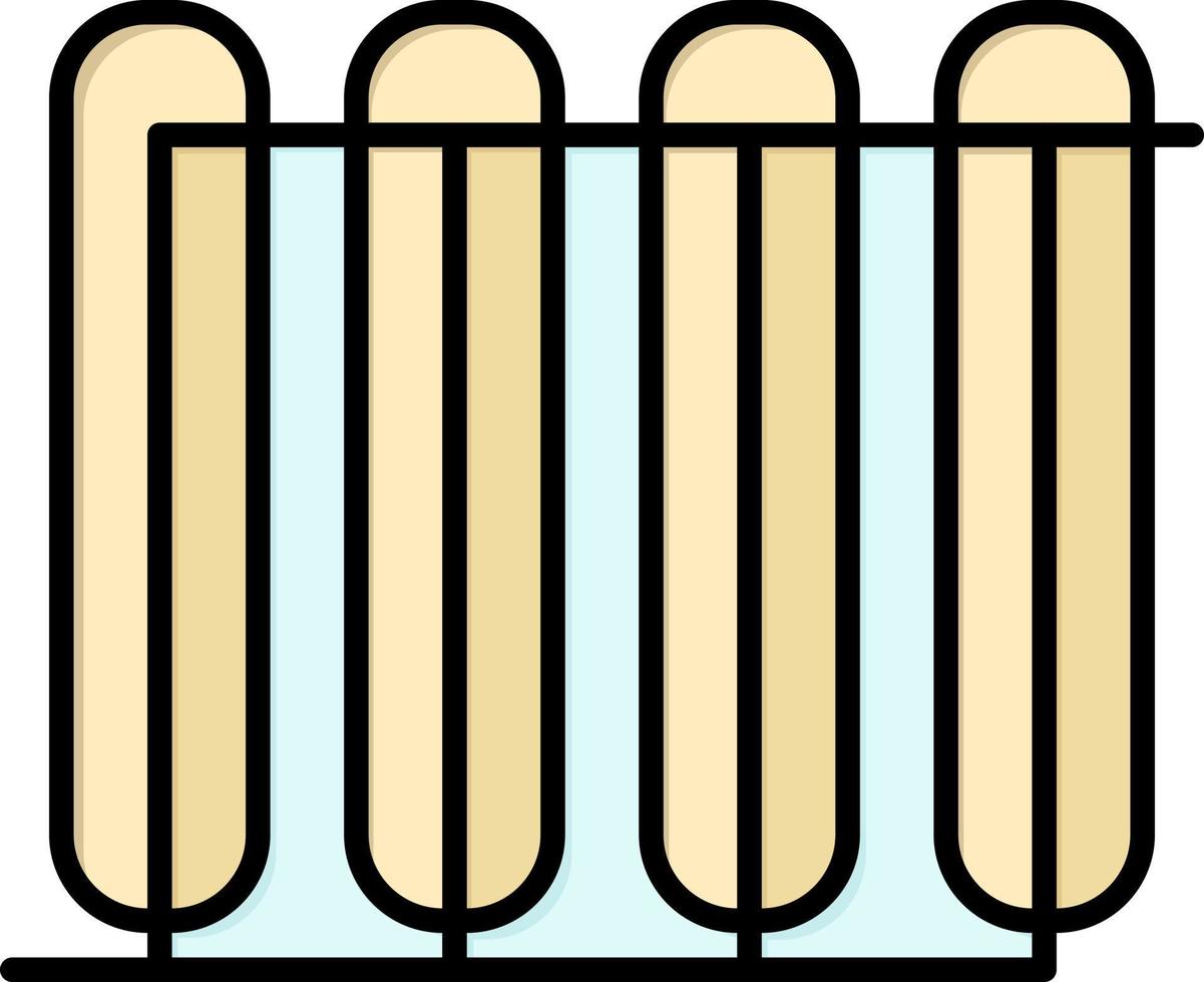 chauffe-batterie radiateur chaud chauffage plat couleur icône vecteur icône modèle de bannière