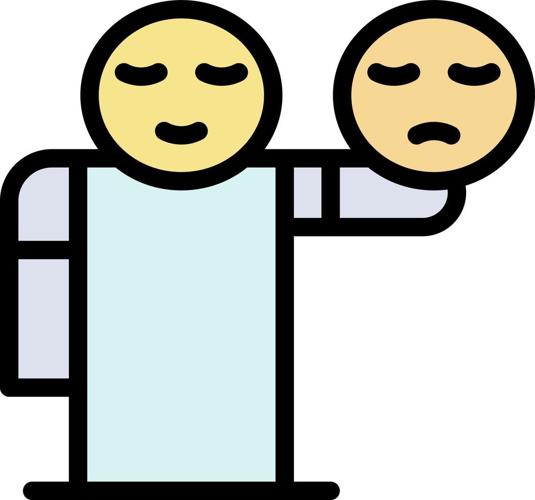 homme main emojis soins de santé plat couleur icône vecteur icône modèle de bannière