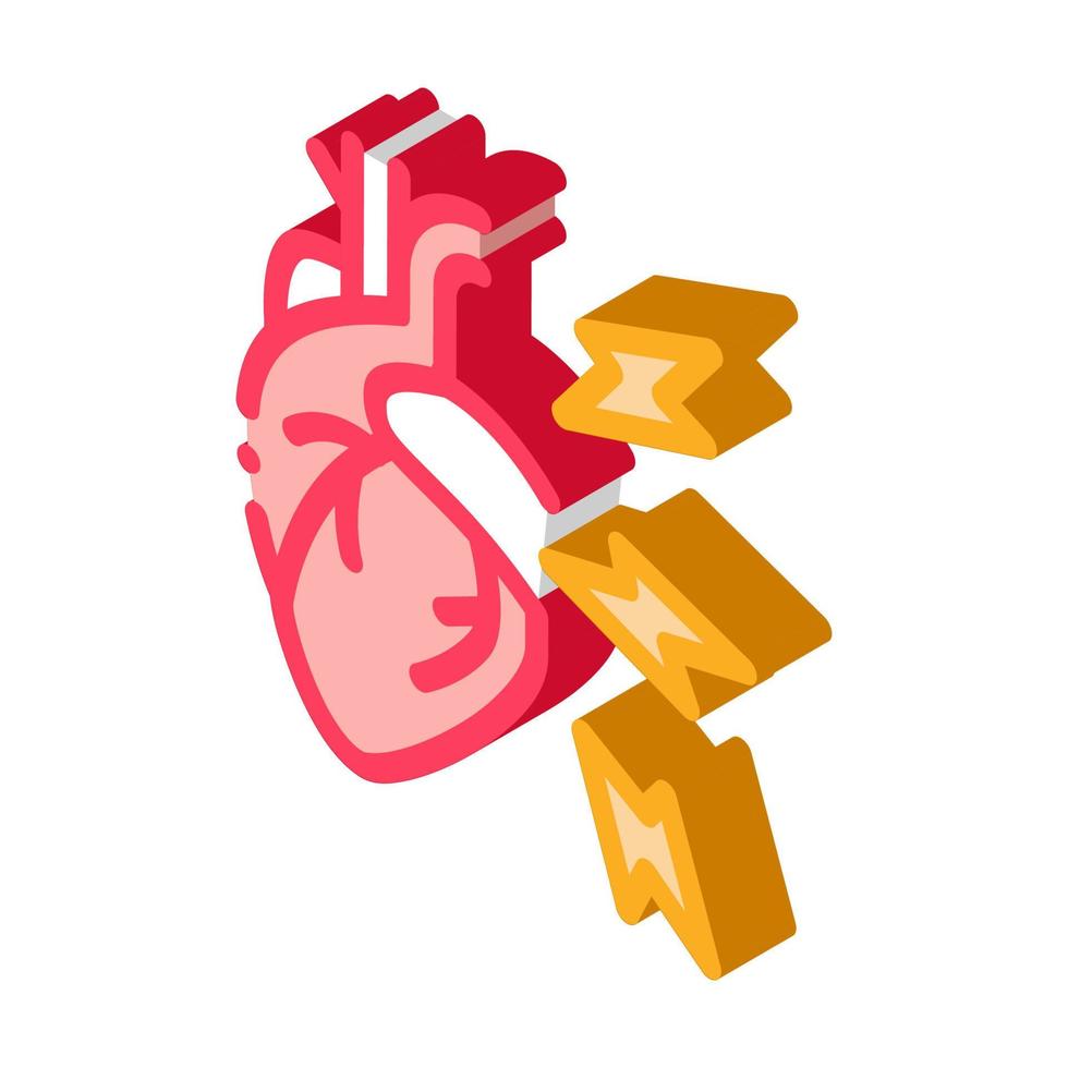 hypertension maladie isométrique icône illustration vectorielle couleur vecteur