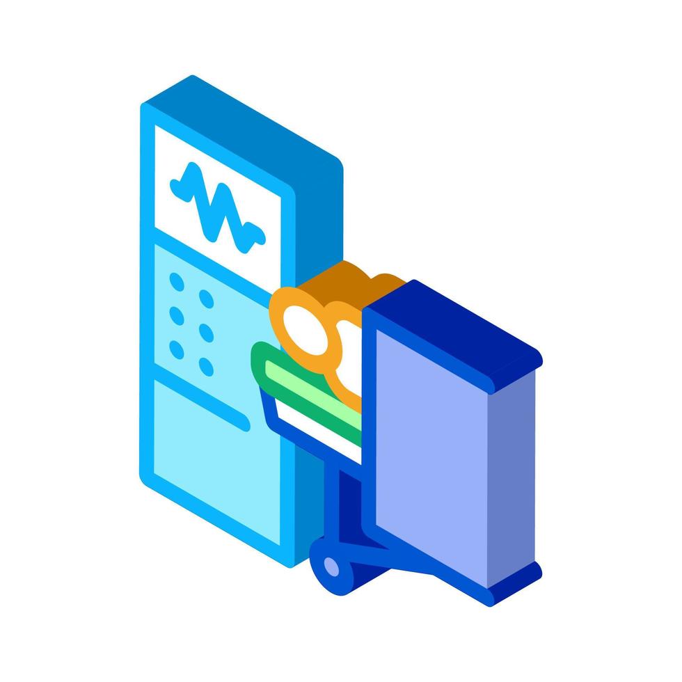 patient et chirurgien matériel médical icône isométrique illustration vectorielle vecteur