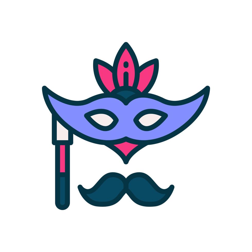 icône de masque de fête pour votre site Web, mobile, présentation et création de logo. vecteur
