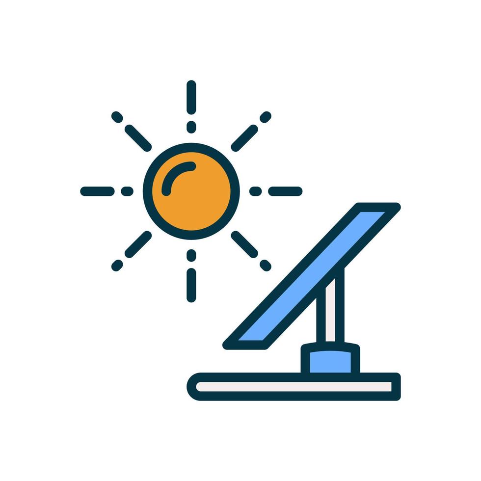 icône de panneau solaire pour votre site Web, mobile, présentation et conception de logo. vecteur