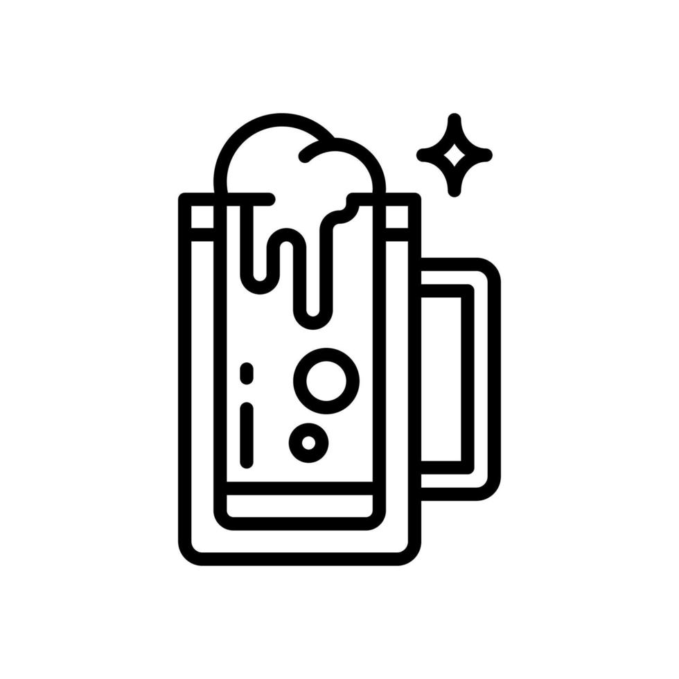 icône de bière pour votre site Web, mobile, présentation et création de logo. vecteur