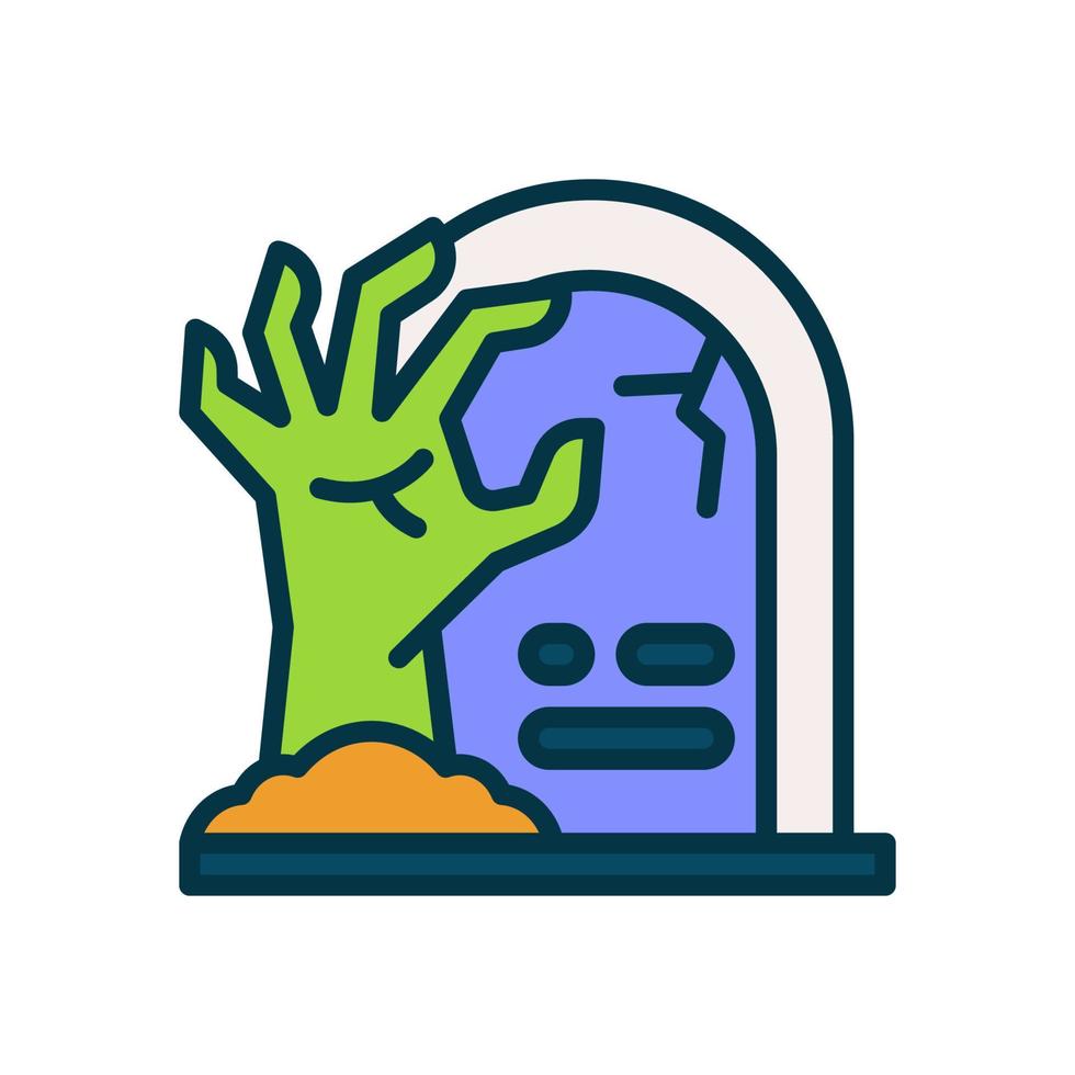 icône zombie pour votre site Web, mobile, présentation et création de logo. vecteur