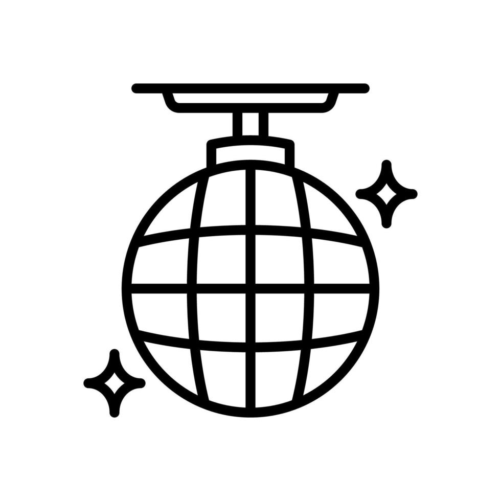 icône boule disco pour votre site Web, mobile, présentation et création de logo. vecteur