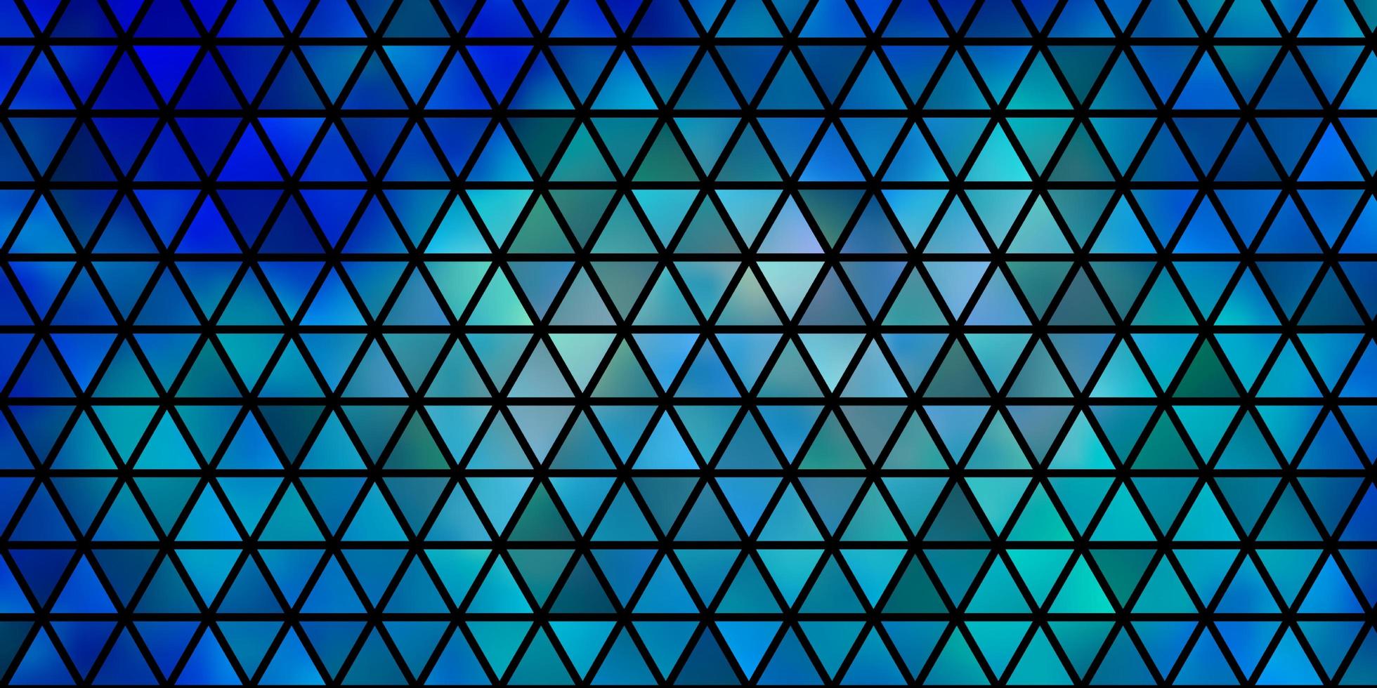 disposition de vecteur bleu clair avec des lignes, des triangles.